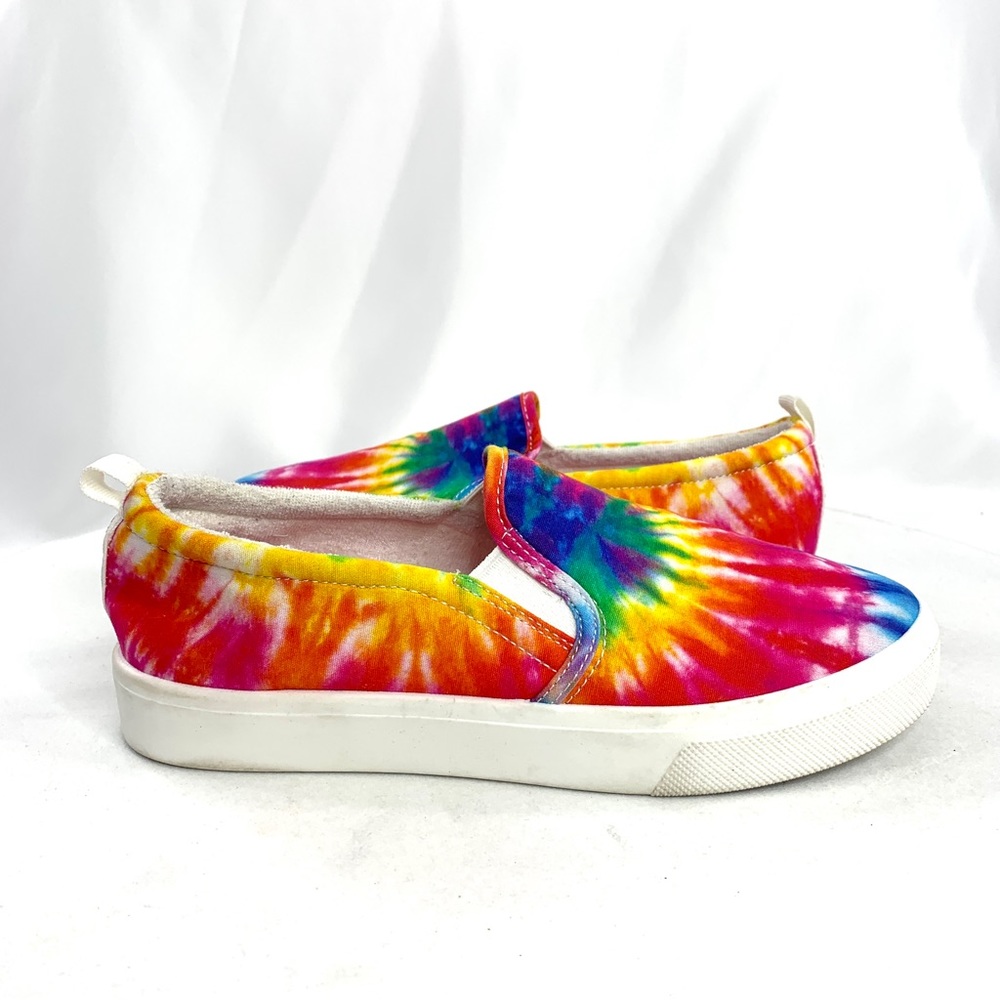 Skechers Poppy Hippy Hype Women Size 9.5 Rainbow Tie Dye Canvas Sneaker Shoe - Picture 6 of 8